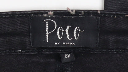 Womens UK Size 6 Poco by Pippa Slim Fit Skinny Black Jeans