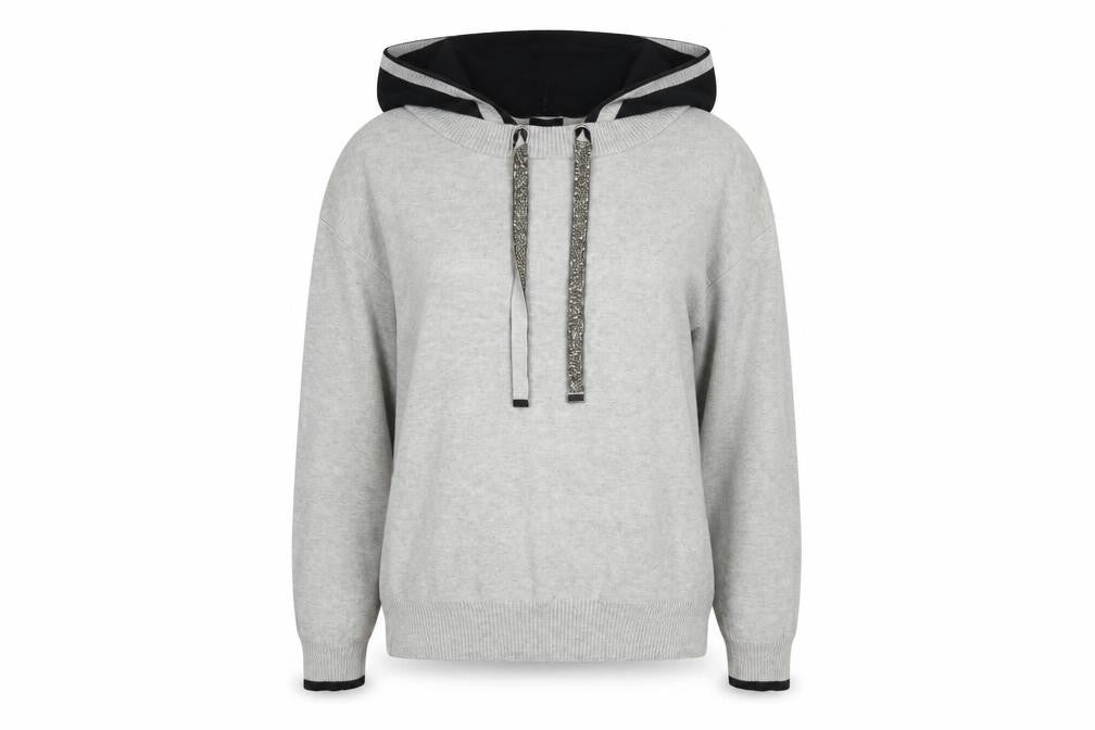 Womens UK Size 6 River Island Grey Pullover Hoodie