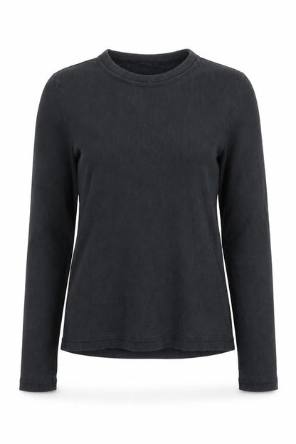 Womens UK Size S Zara Black Basic T-Shirt