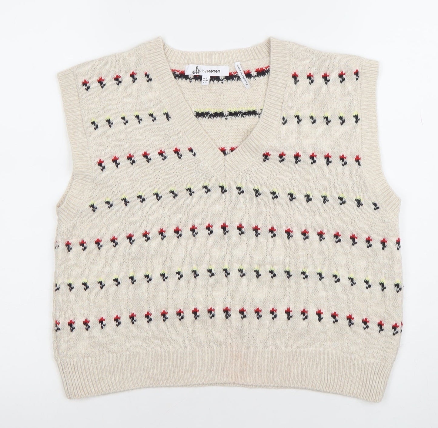 Teens UK Size XS Koton Beige Vest Jumper