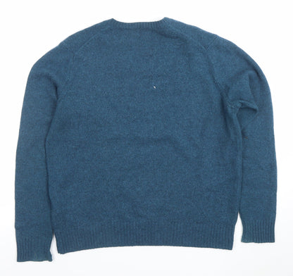 Mens UK Size M Uniqlo Blue Pullover Jumper