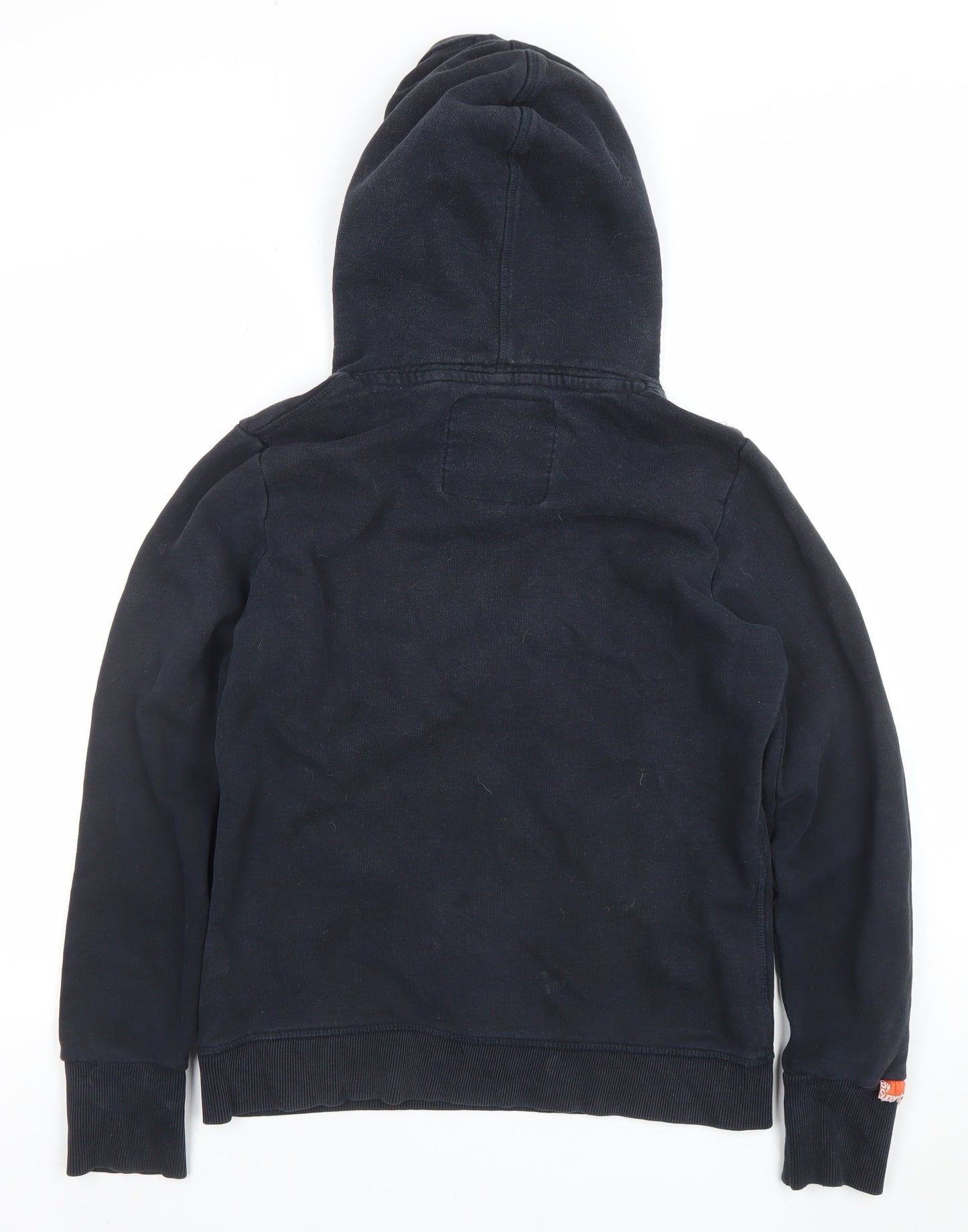 Womens UK Size L Superdry Black Pullover Hoodie