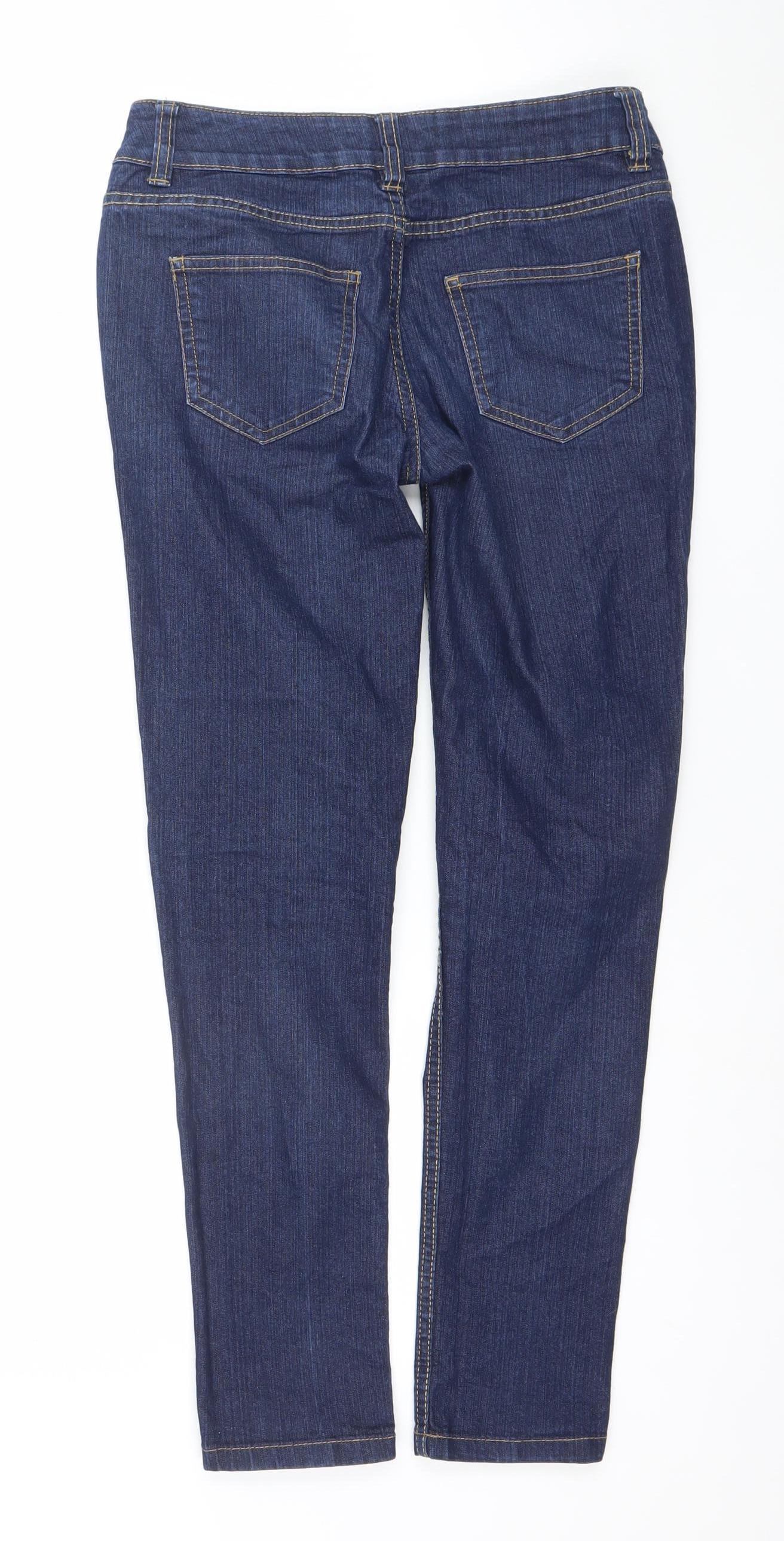 Womens UK Size 8 C&A Slim Fit Skinny Blue Jeans