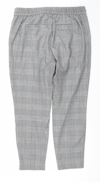 Womens UK Size L VERO MODA Regular Fit Chino Grey Trousers