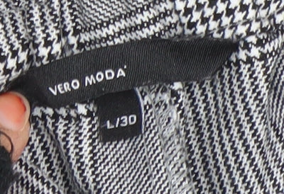 Womens UK Size L VERO MODA Regular Fit Chino Grey Trousers