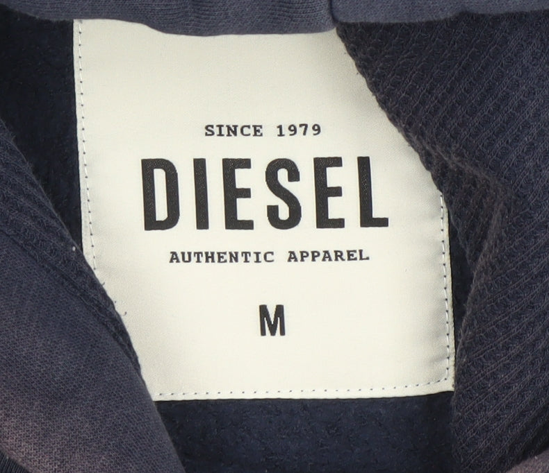 Womens UK Size M Diesel Blue Pullover Hoodie