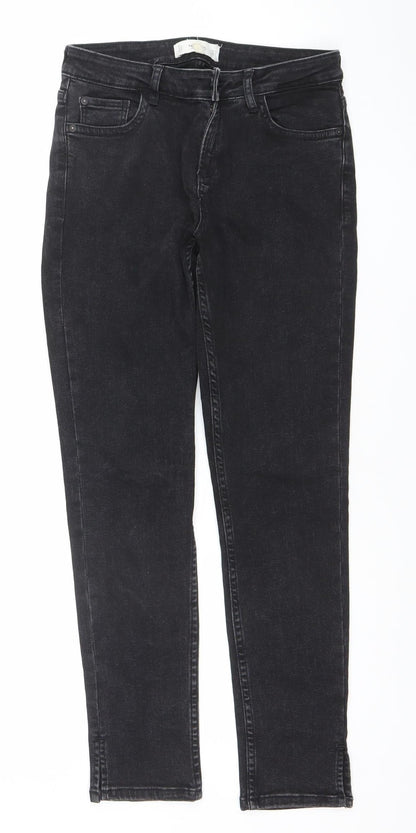 Womens UK Size 8 Mango Slim Fit Slim Black Jeans