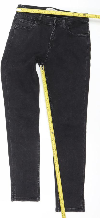 Womens UK Size 8 Mango Slim Fit Slim Black Jeans