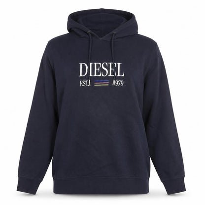 Womens UK Size M Diesel Black Pullover Hoodie