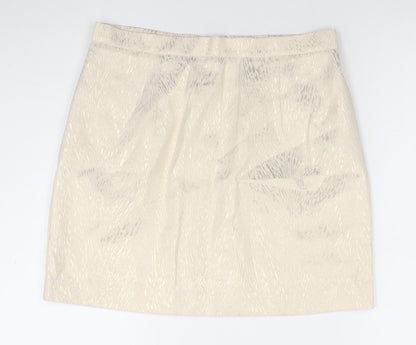 Womens UK Size 12 River Island Straight & Pencil Jacquard Skirt