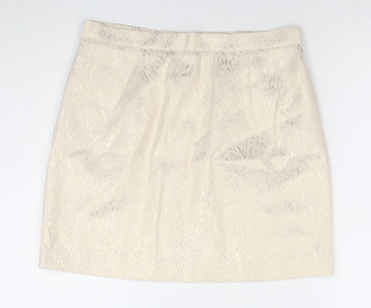 Womens UK Size 12 River Island Straight & Pencil Jacquard Skirt