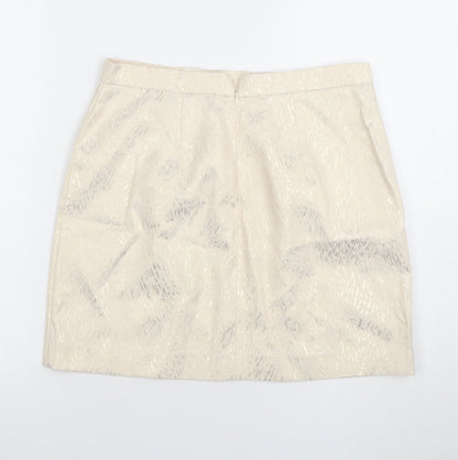 Womens UK Size 12 River Island Straight & Pencil Jacquard Skirt