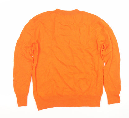 Womens UK Size XS Zara Orange Pullover Jumper