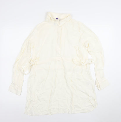 Womens UK Size 12 Seraphine Ivory Tunic Blouse