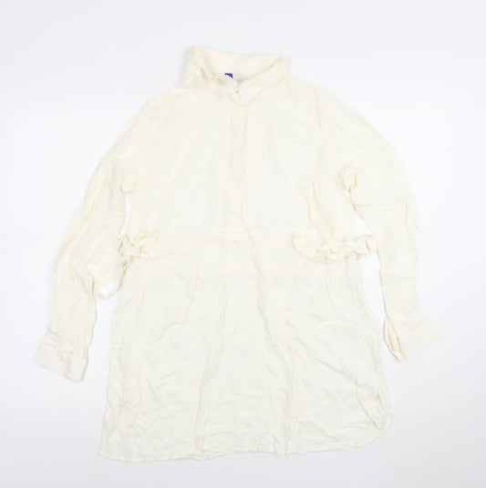 Womens UK Size 12 Seraphine Ivory Tunic Blouse