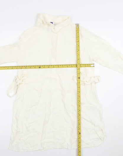Womens UK Size 12 Seraphine Ivory Tunic Blouse