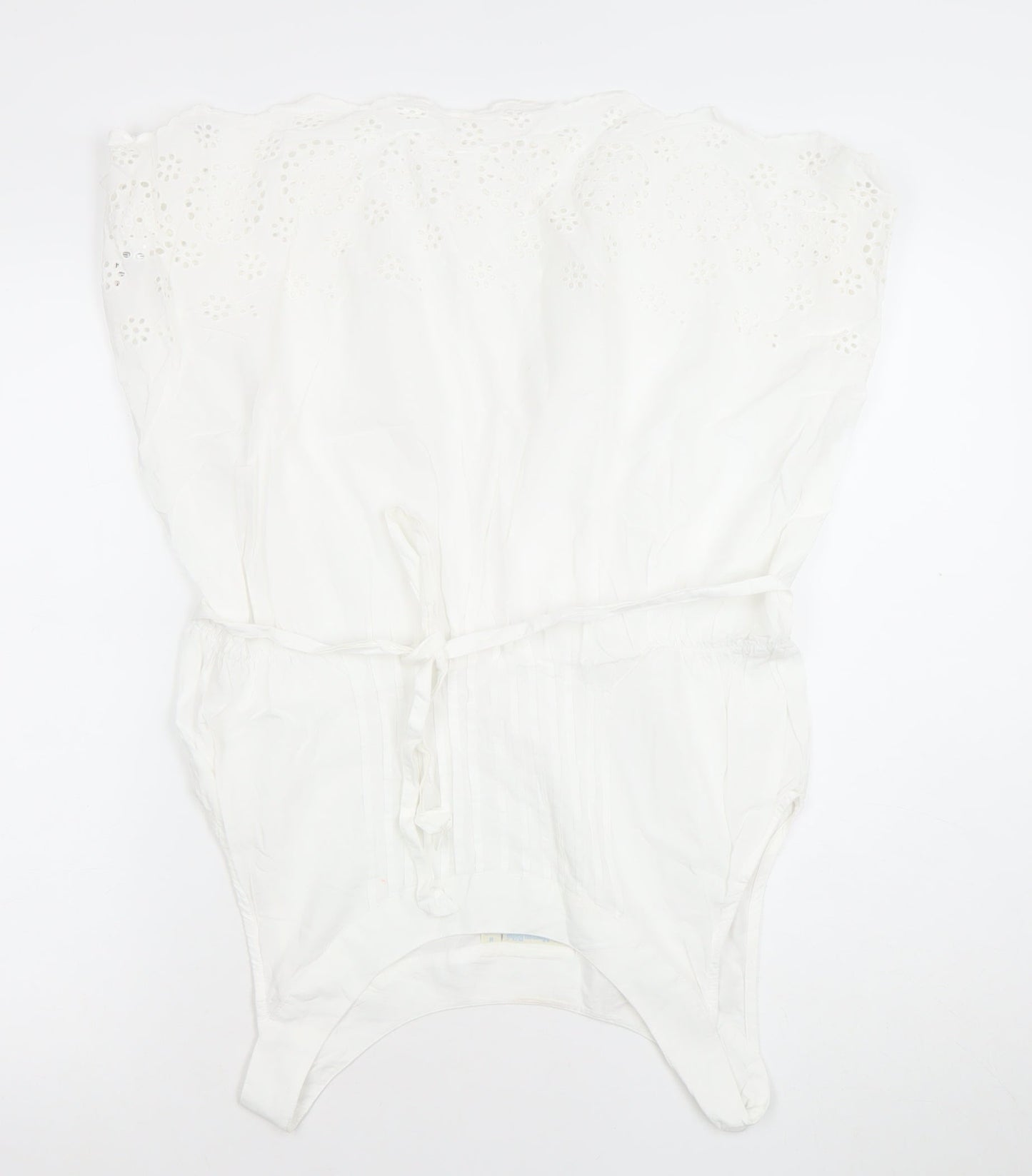 Womens UK Size M JoJo Maman Bébé White Tunic Blouse