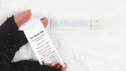 Womens UK Size M JoJo Maman Bébé White Tunic Blouse