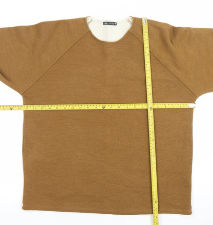 Womens UK Size M Zara Brown Pullover Jumper