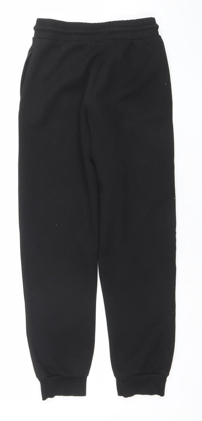 NBA Boys Black 10-11 Years Jogger Sports Sweatpants with Bulls Logo