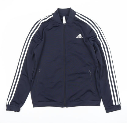 Womens UK Size M adidas Blue Full Zip Sweatshirt