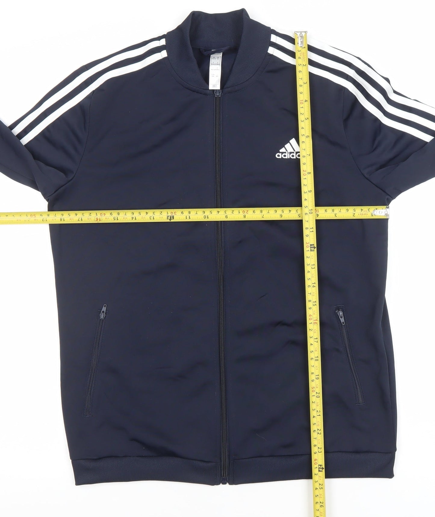 Womens UK Size M adidas Blue Full Zip Sweatshirt