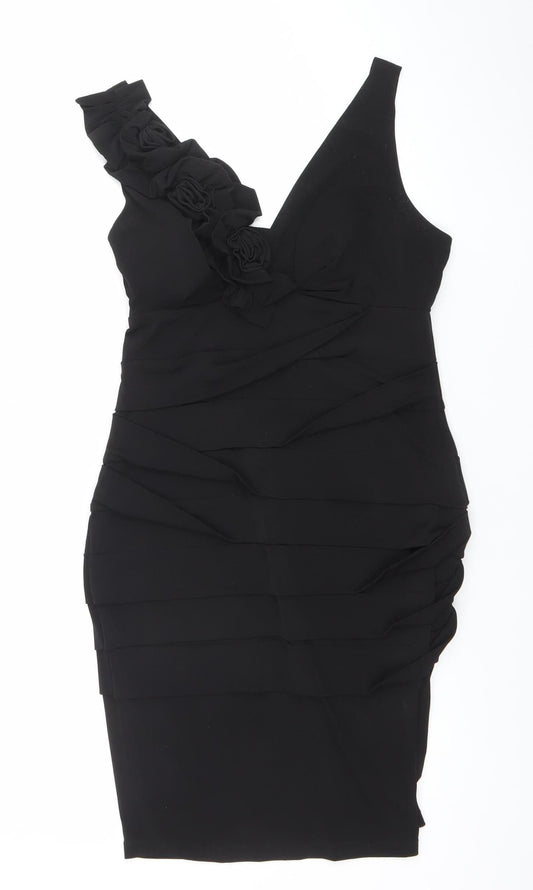 Womens UK Size 6 Valerie Bertinelli One Shoulder Dress
