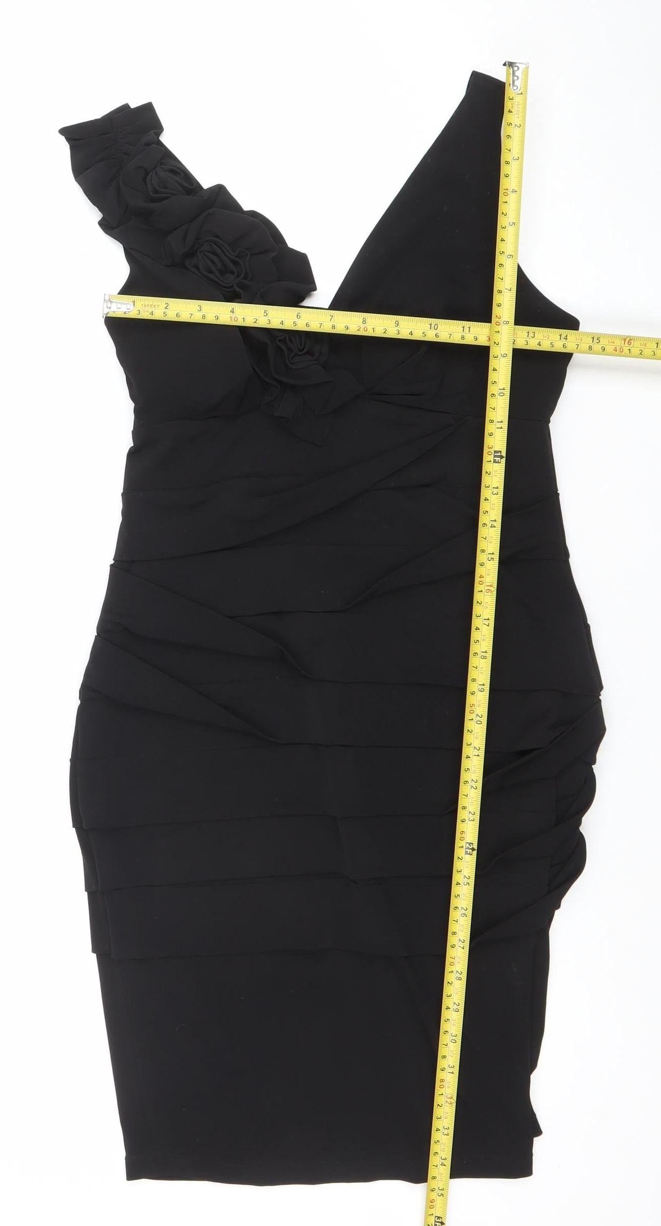 Womens UK Size 6 Valerie Bertinelli One Shoulder Dress