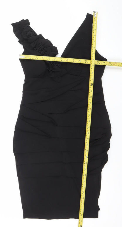 Womens UK Size 6 Valerie Bertinelli One Shoulder Dress