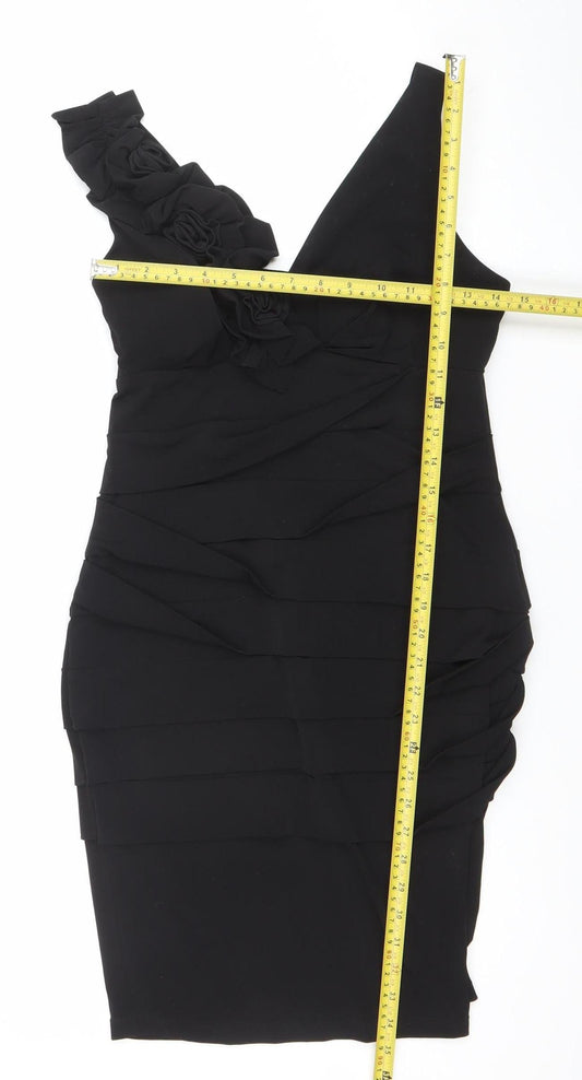 Womens UK Size 6 Valerie Bertinelli One Shoulder Dress