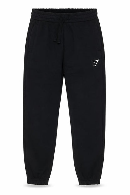 Womens UK Size S Gymshark Regular Fit Jogger Black Trousers