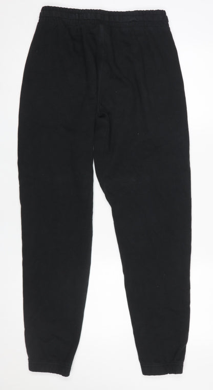 Womens UK Size S Gymshark Regular Fit Jogger Black Trousers