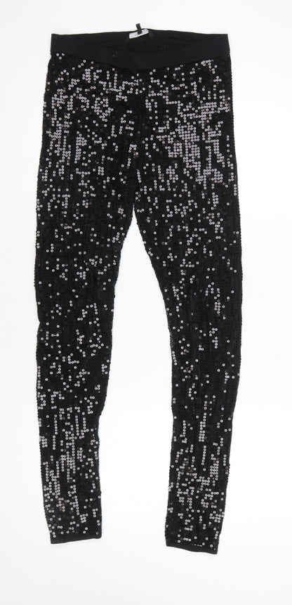 Womens UK Size L St. Bernard for Dunnes  Leggings Black Leggings