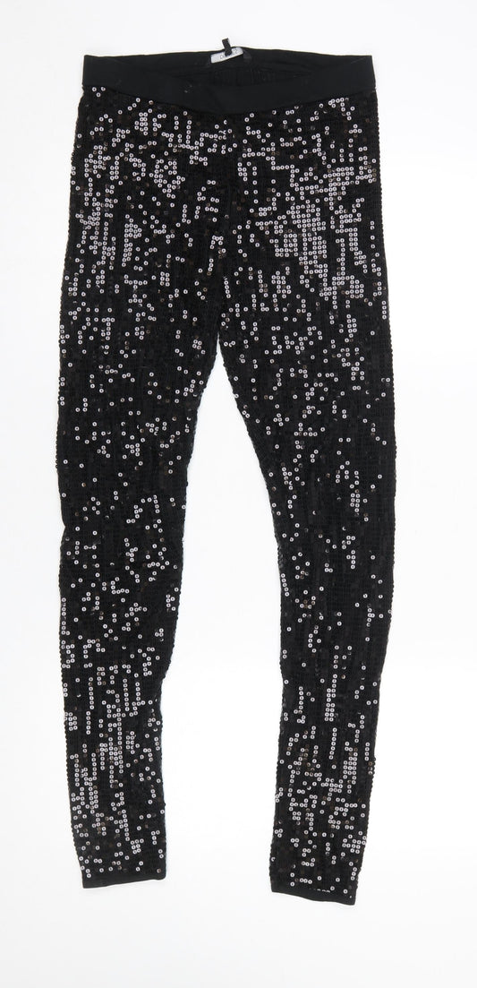 Womens UK Size L St. Bernard for Dunnes  Leggings Black Leggings