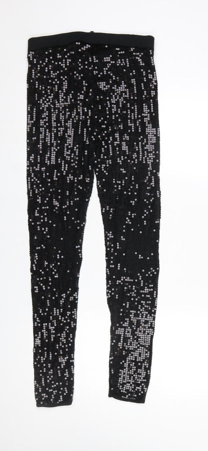 Womens UK Size L St. Bernard for Dunnes  Leggings Black Leggings