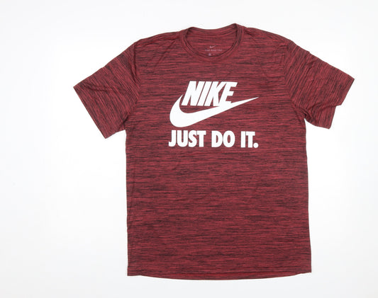 Mens UK Size M Nike Red Gym & Training Running & Jogging Football T-Shirt