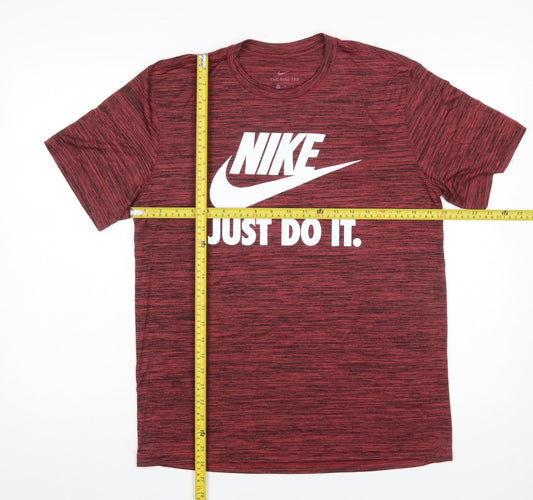 Mens UK Size M Nike Red Gym & Training Running & Jogging Football T-Shirt
