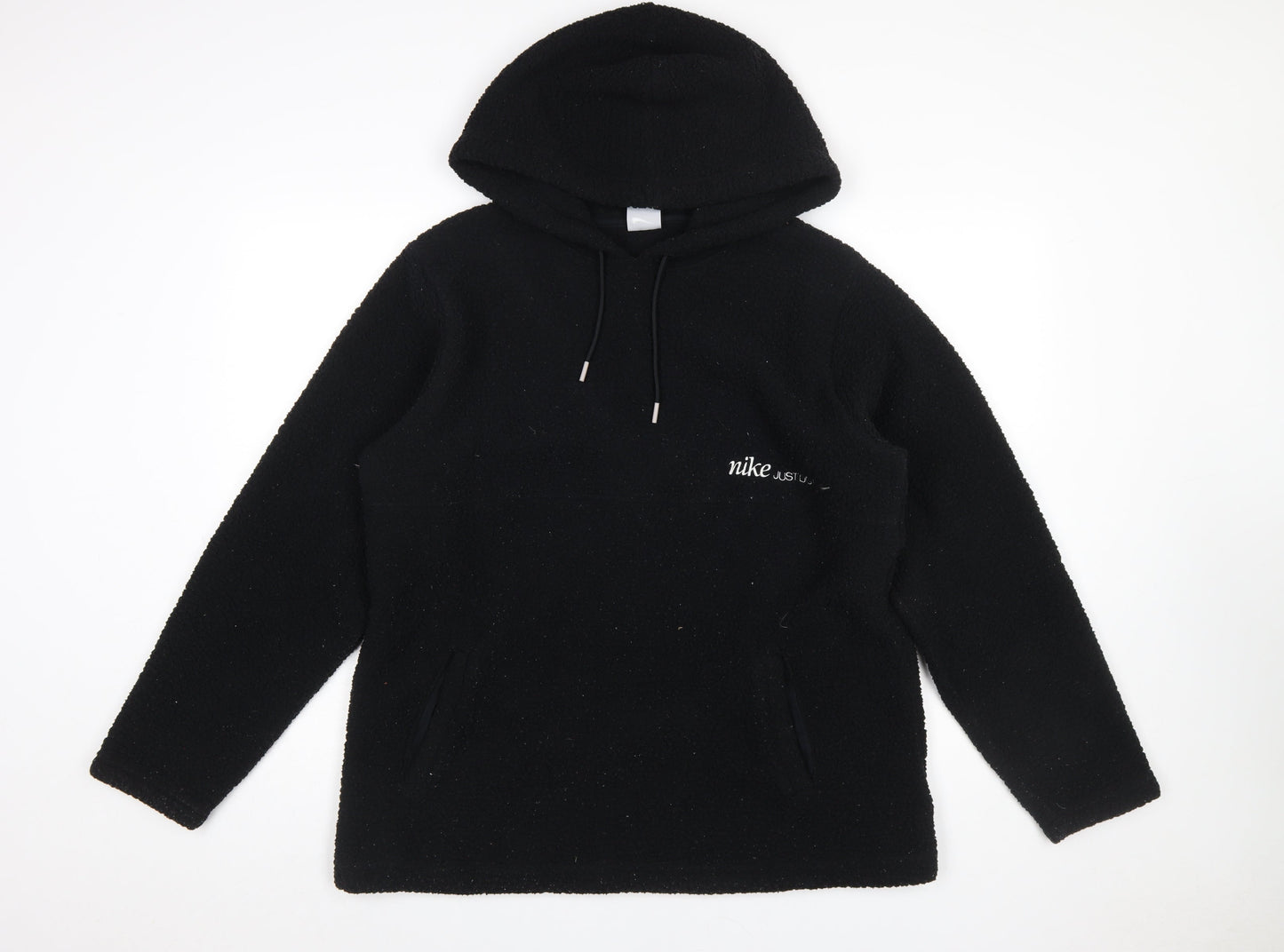 Womens UK Size L Nike Black Pullover Hoodie