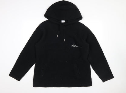 Womens UK Size L Nike Black Pullover Hoodie