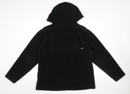 Womens UK Size L Nike Black Pullover Hoodie
