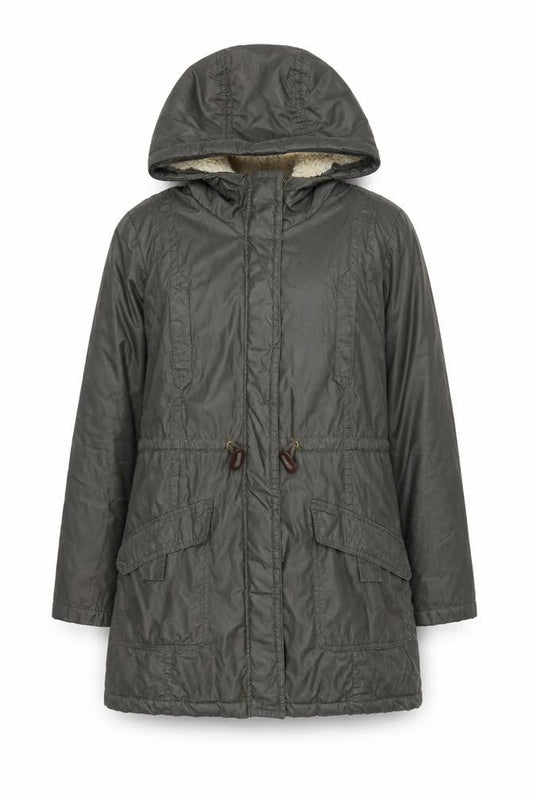 Womens UK Size 10 White Stuff Green Parka Coat