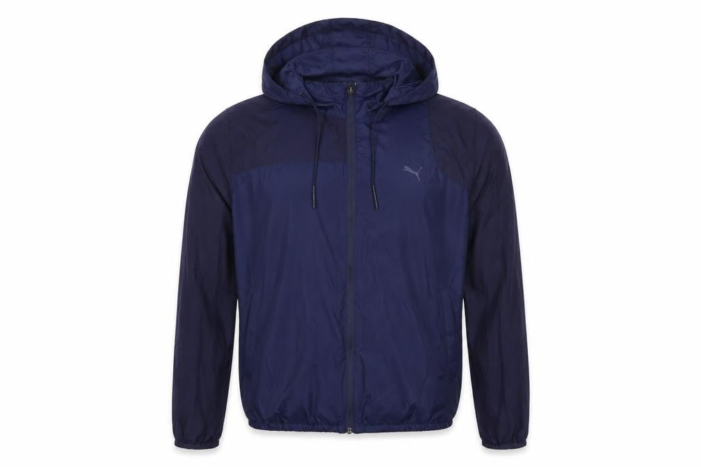 Mens UK Size M PUMA Blue Windbreaker Coat