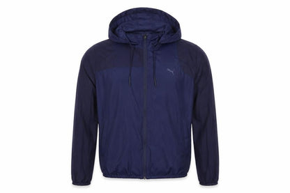 Mens UK Size M PUMA Blue Windbreaker Coat