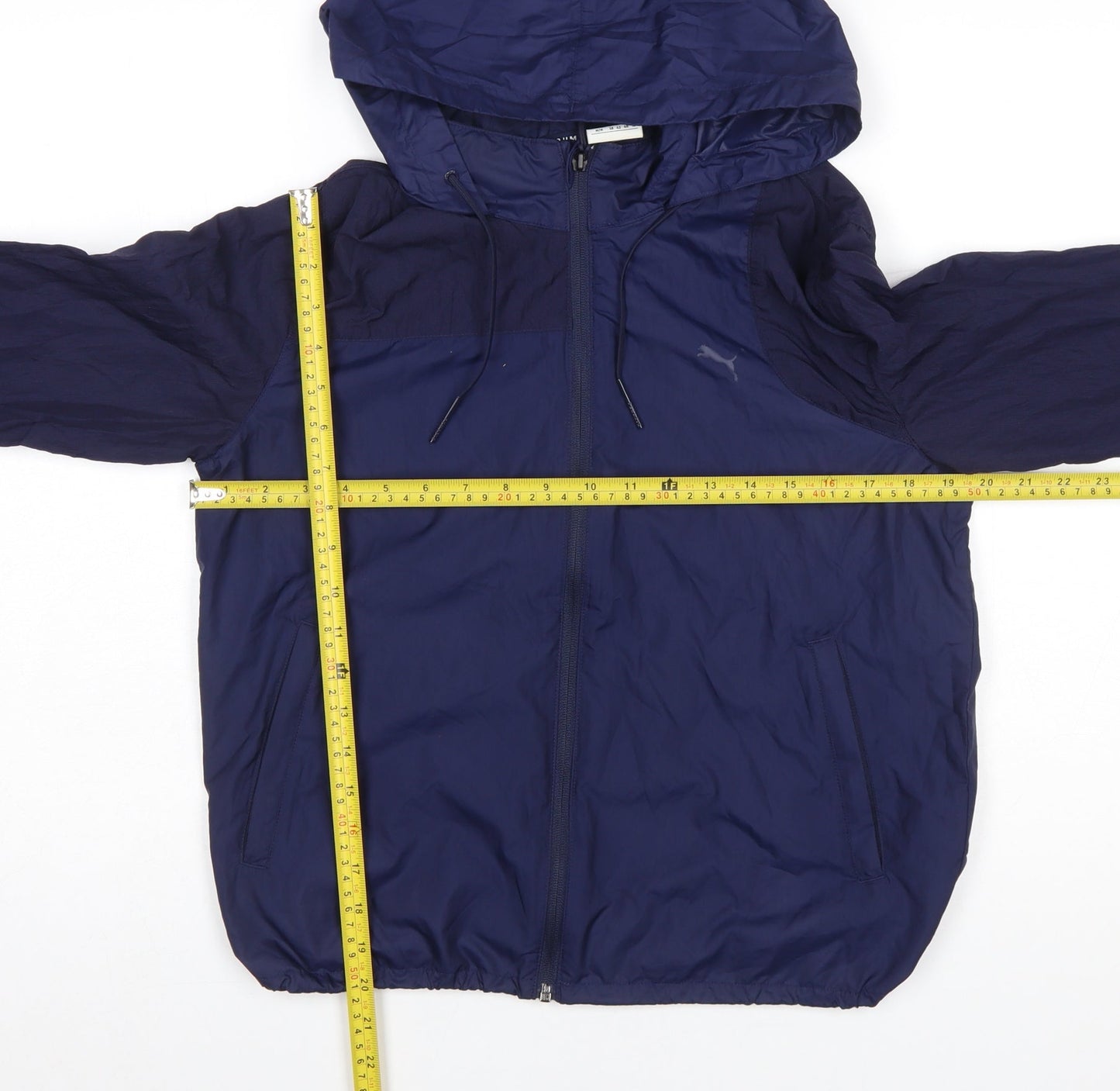 Mens UK Size M PUMA Blue Windbreaker Coat