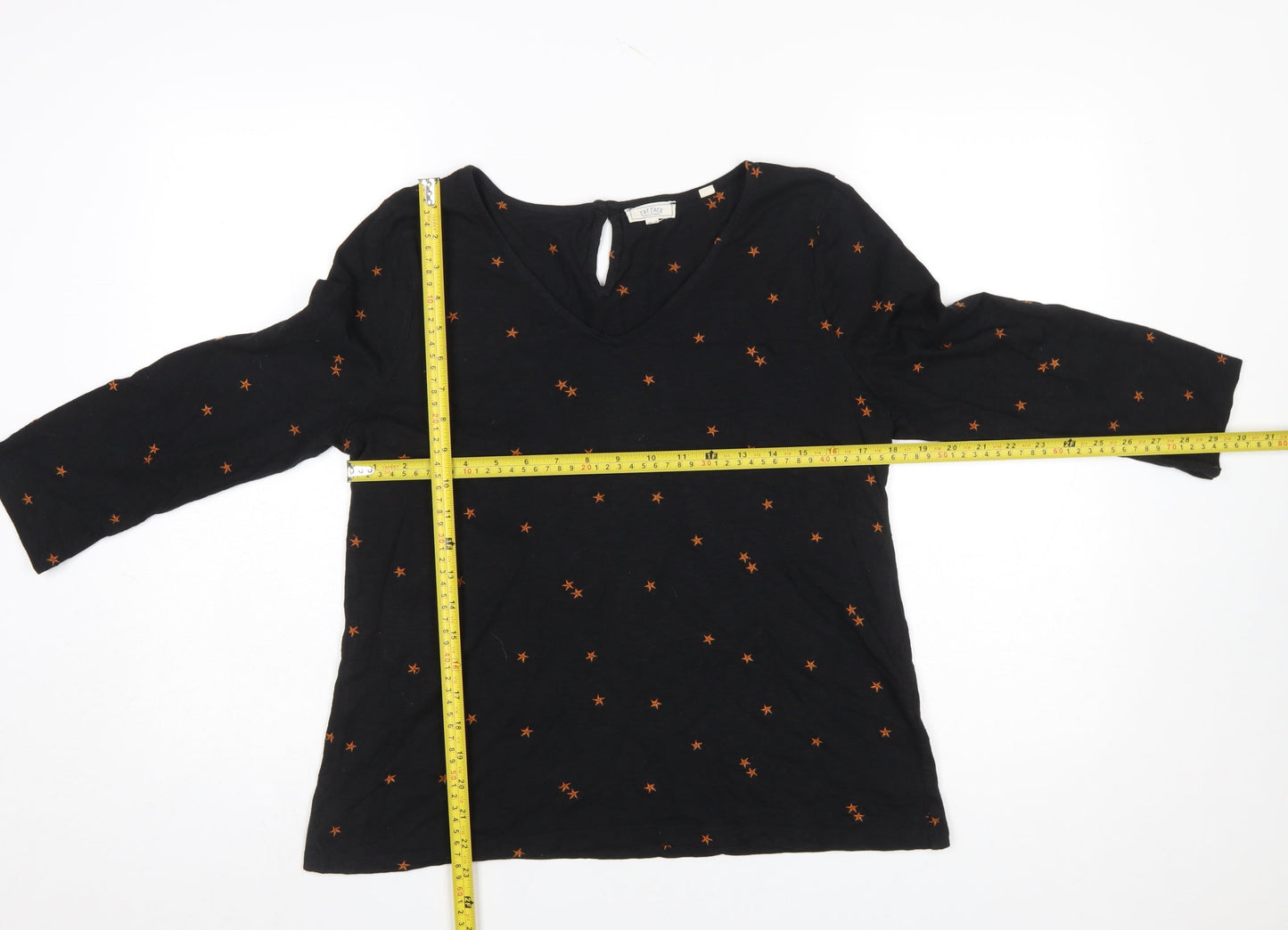 Womens UK Size 12 Fat Face Black Tunic Blouse
