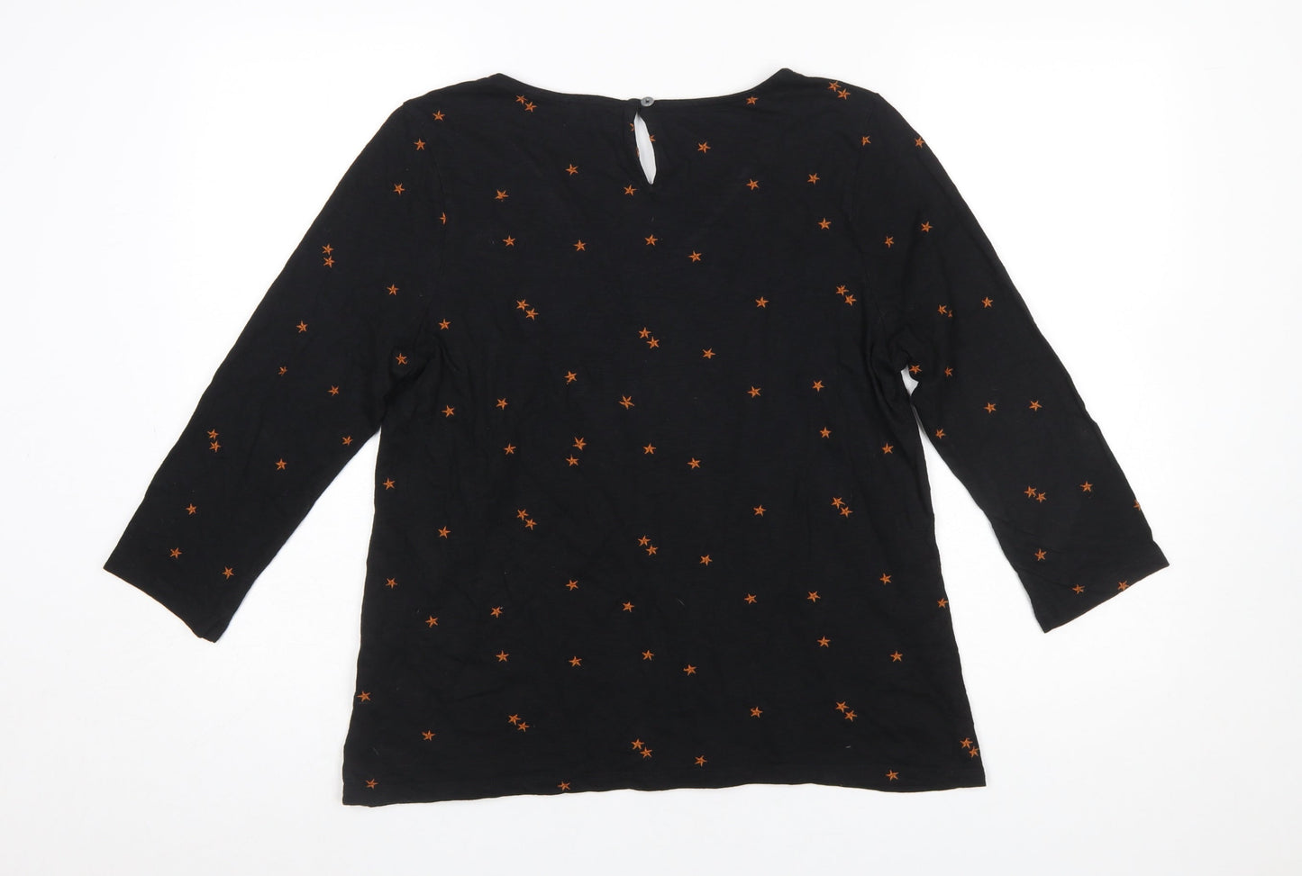 Womens UK Size 12 Fat Face Black Tunic Blouse
