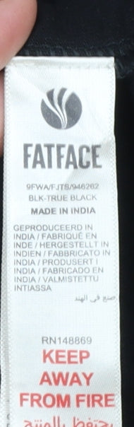 Womens UK Size 12 Fat Face Black Tunic Blouse