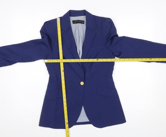 Womens UK Size XS Zara Regular Blue Blazer