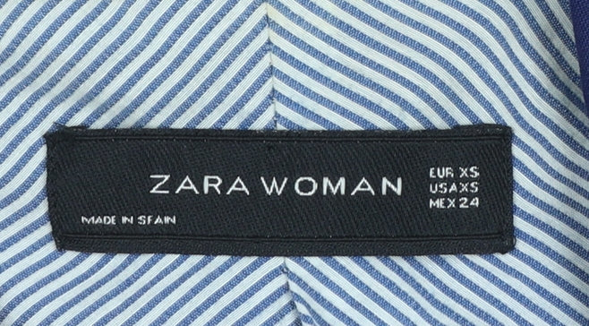 Womens UK Size XS Zara Regular Blue Blazer