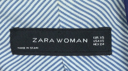 Womens UK Size XS Zara Regular Blue Blazer